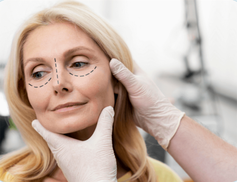 mujer-preparandose-cirugia-nariz